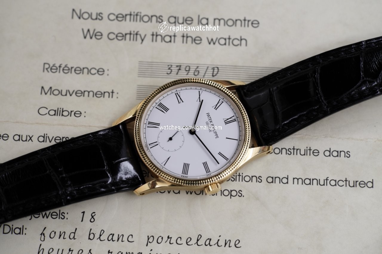 Patek Philippe Calatrava Mens watch Unisex Manual winding Yellow gold 3796D