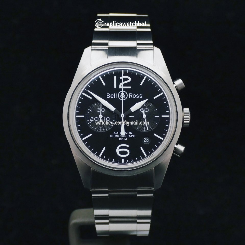 Bell & Ross BR V1 Mens watch Unisex Automatic Steel BRV126-BL-ST SCA