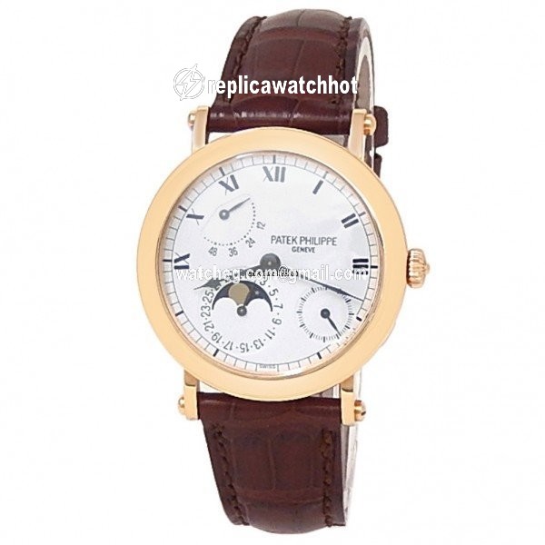Patek Philippe Complications Mens watch Unisex Manual winding Rose gold 5054