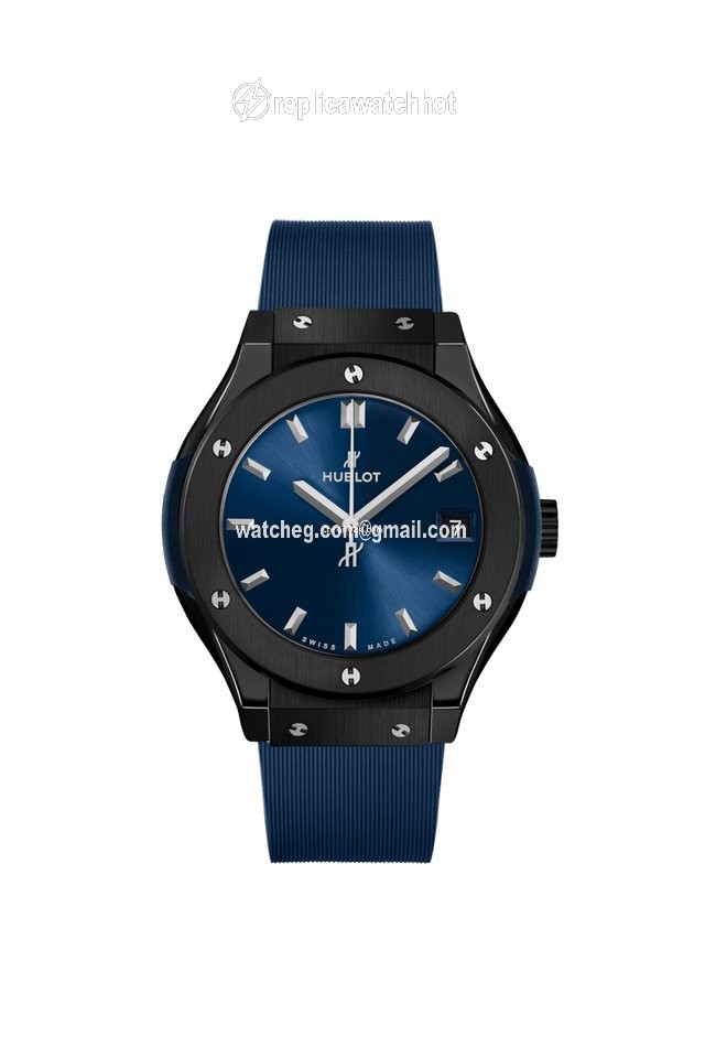 Hublot Classic Fusion Blue Mens watch Unisex Quartz Ceramic 581.CM.7170.RX