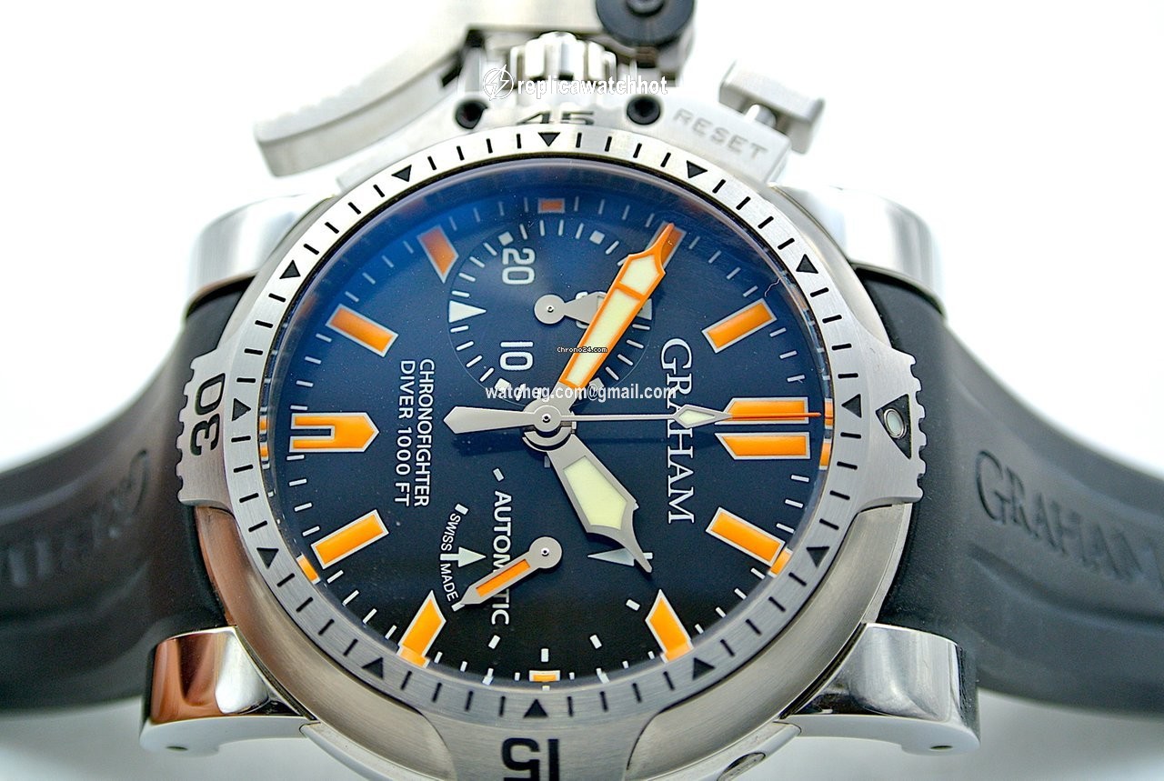 Graham Chronofighter Oversize Mens watch Unisex Automatic Steel 2OVES.B02B.K10B