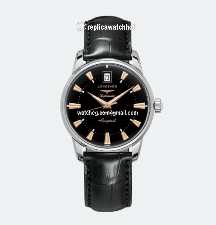 Longines Conquest Heritage Mens watch Unisex Automatic Steel L1.611.4.52.4