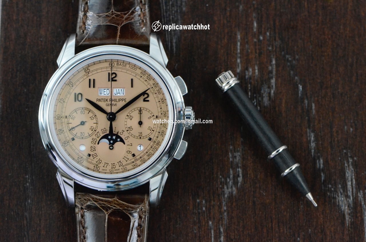 Patek Philippe Perpetual Calendar Chronograph Mens watch Unisex Manual winding Platinum 5270P-001