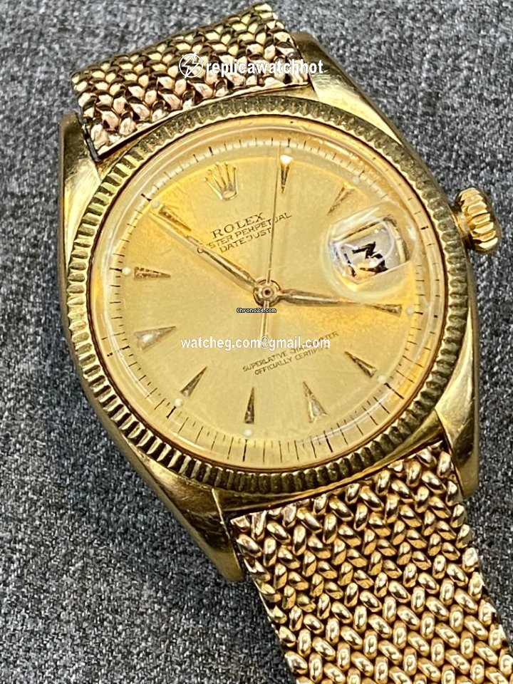 Rolex Datejust Mens watch Unisex Yellow gold Automatic 6305 1