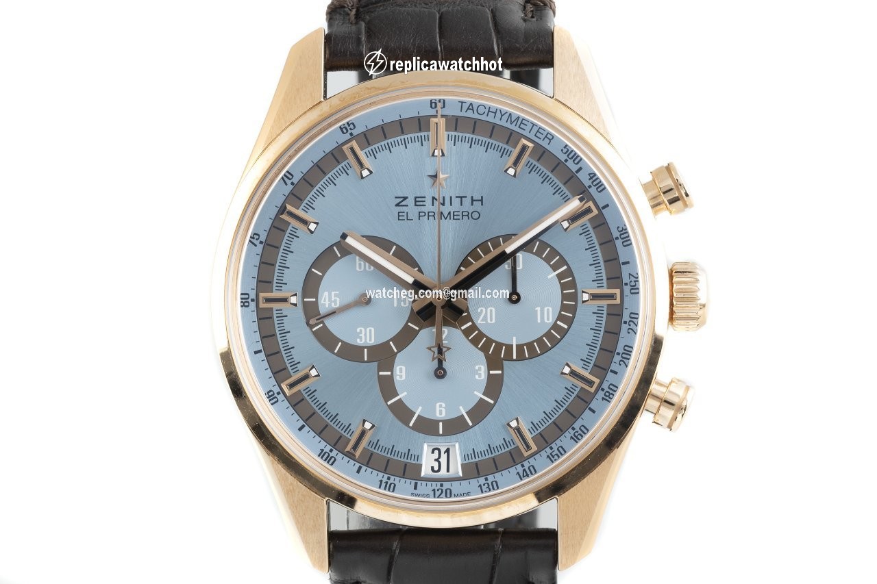 Zenith El Primero Chronograph Mens watch Unisex Automatic Red gold 18.2045.400