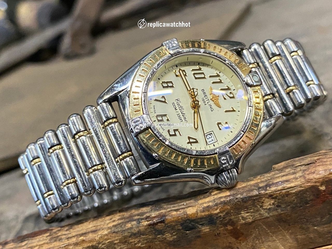 Breitling Callistino Womens watch Quartz Gold Steel D52345