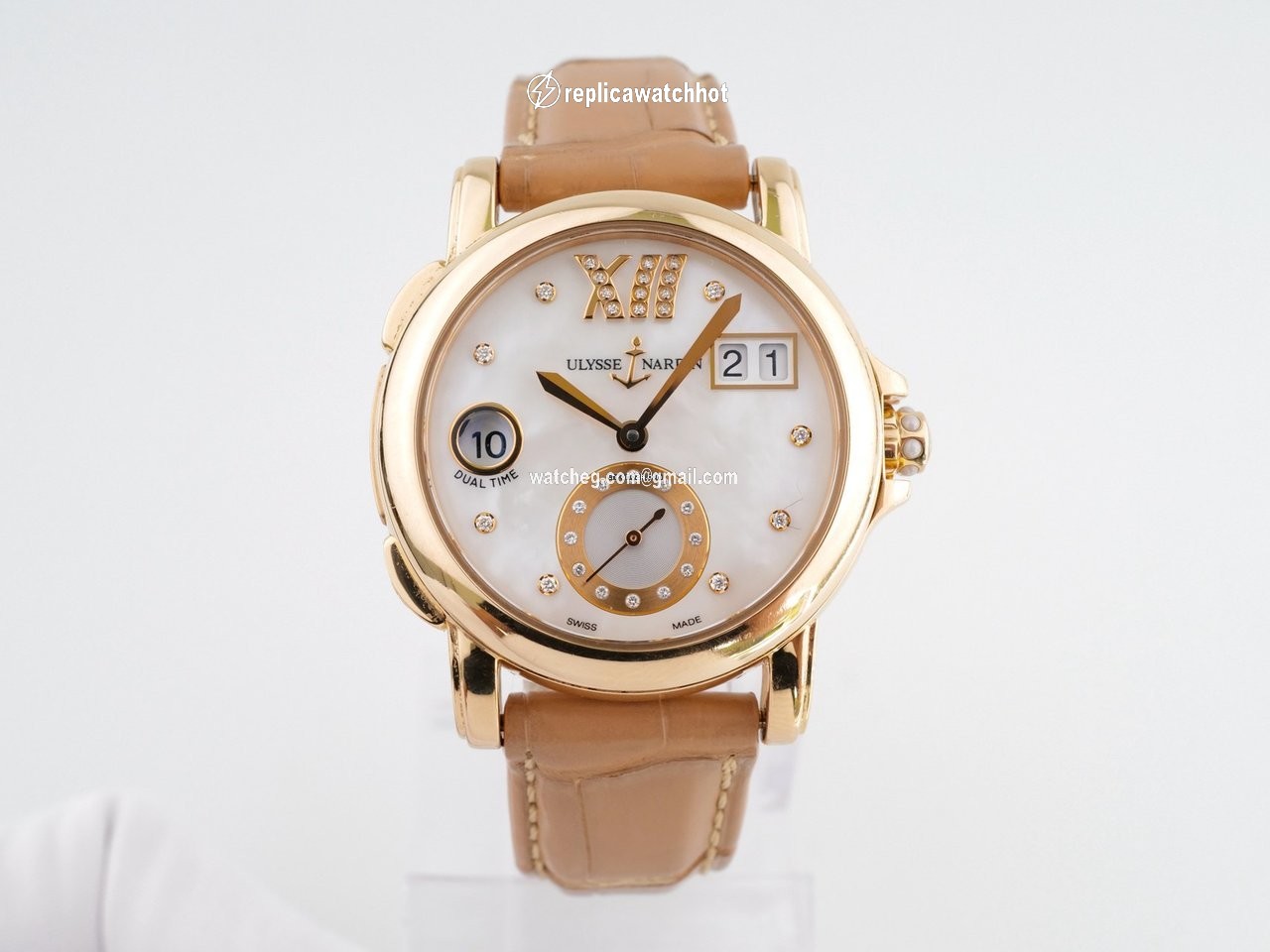 Ulysse Nardin Dual Time Womens watch Automatic Rose gold 246-22 391