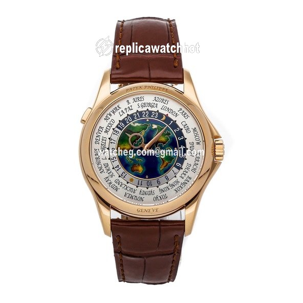 Patek Philippe World Time Mens watch Unisex Automatic Rose gold 5131R-011