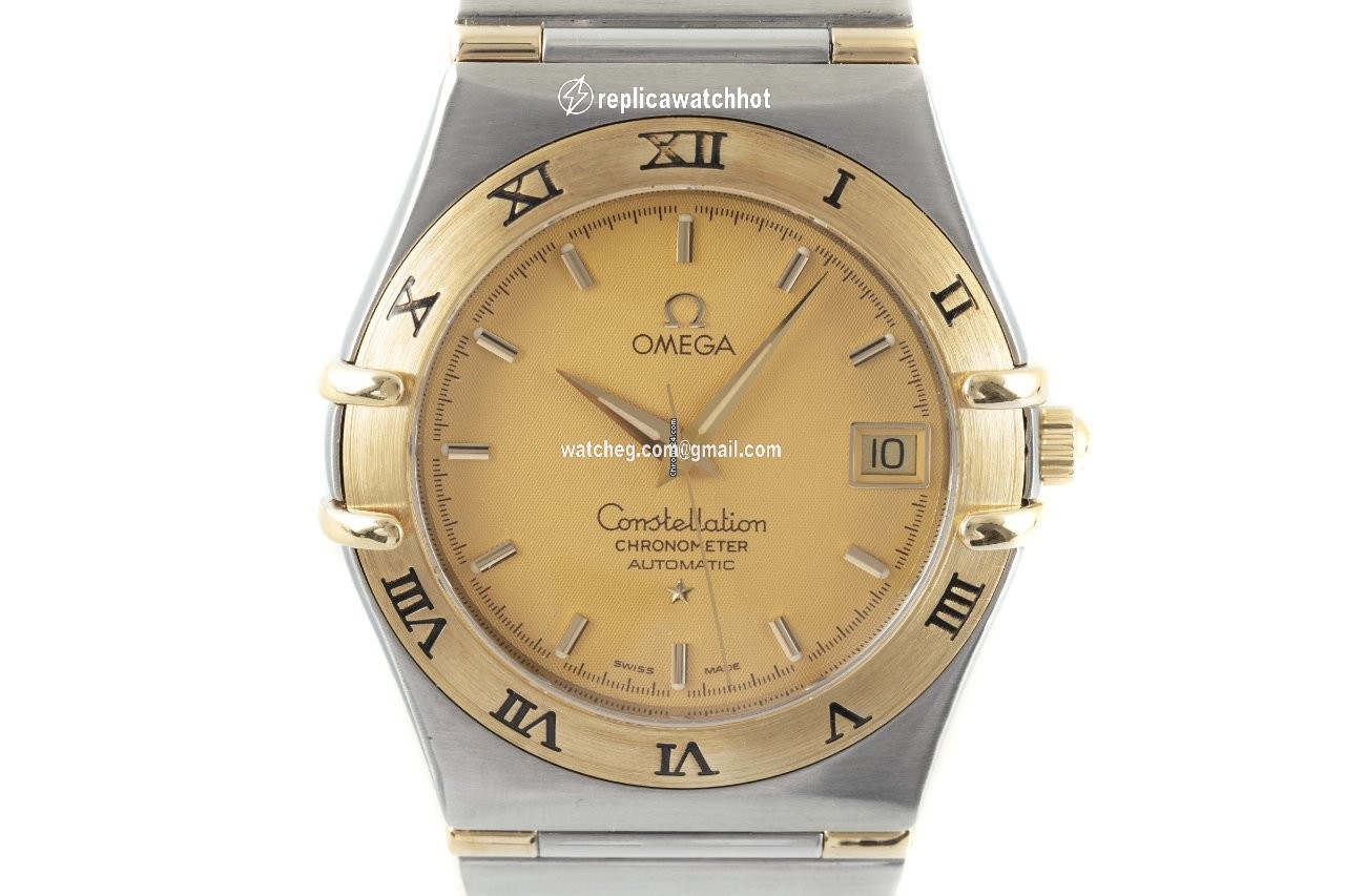 Omega Constellation Mens watch Unisex Automatic Gold Steel 1302.10.00