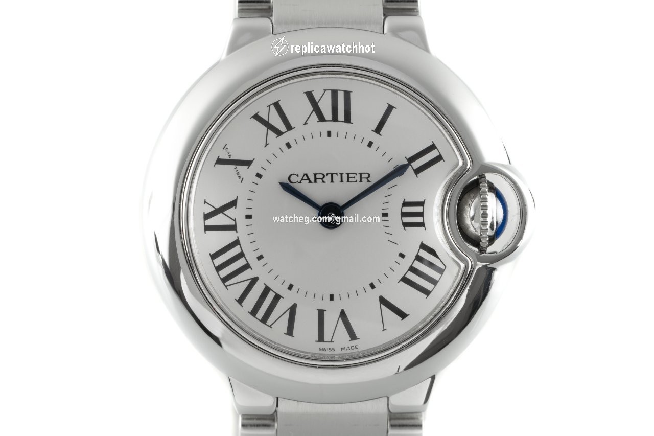 Cartier Ballon Bleu 28mm Womens watch Quartz Steel 3009