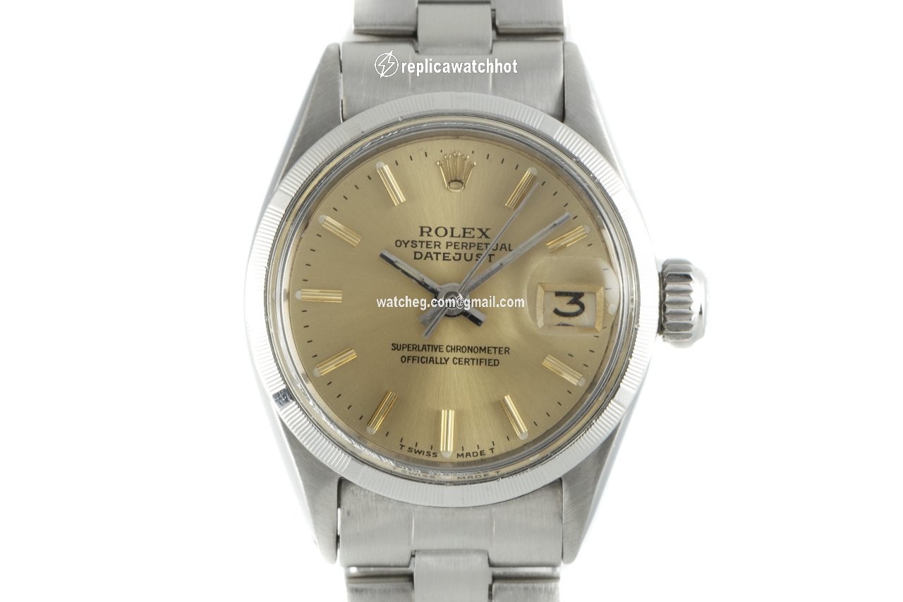 Rolex Oyster Perpetual Lady Date Womens watch Steel Automatic 6519
