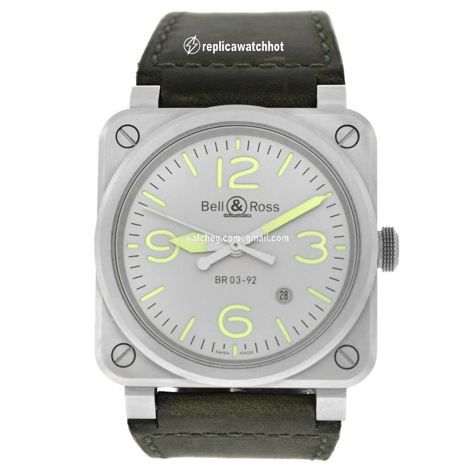 Bell & Ross BR 03 Mens watch Unisex Automatic Steel BR 03-92