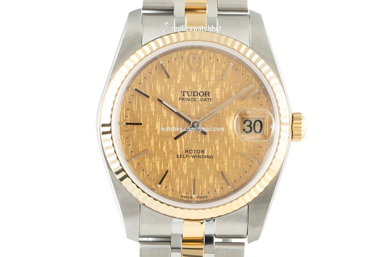 Tudor Prince Date Mens watch Unisex Automatic Gold Steel 74033
