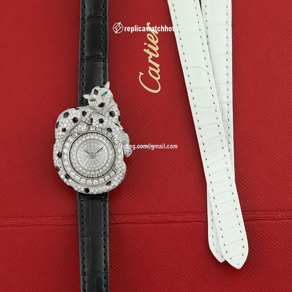 Cartier Panthere Womens watch Quartz White gold hpi00773