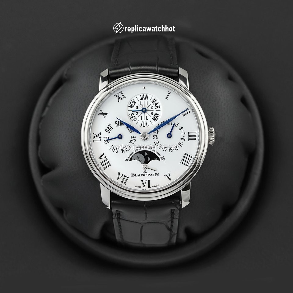 Blancpain Villeret Mens watch Unisex Automatic Platinum 6659-3431-55b