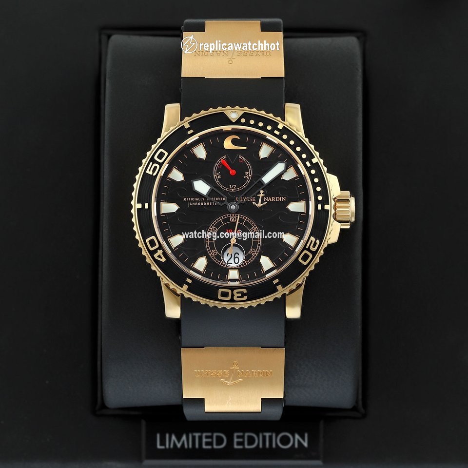Ulysse Nardin Maxi Marine Diver Mens watch Unisex Automatic Rose gold 266-37LE-3a