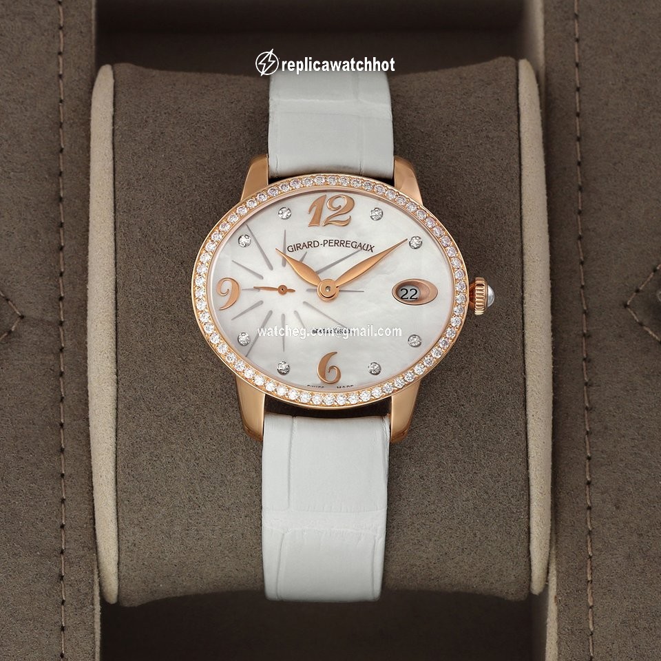 Girard Perregaux Cats Eye Womens watch Automatic Rose gold 80484D52A761-BK7A