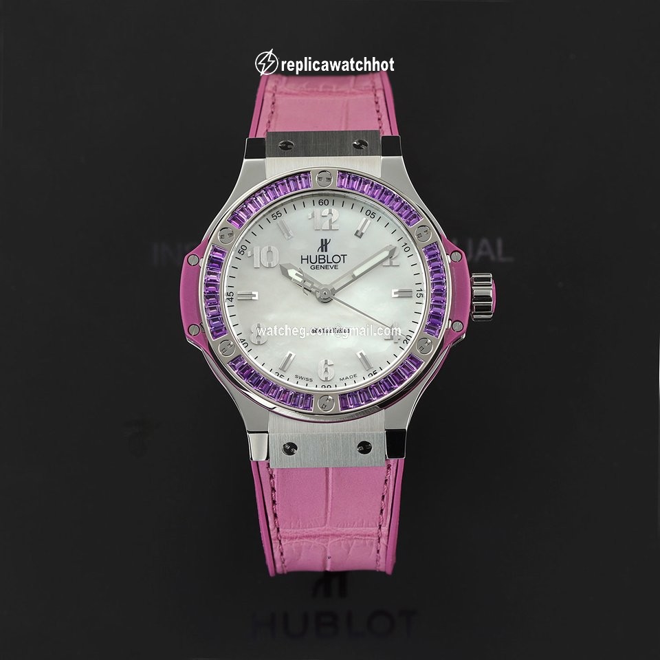 Hublot Big Bang Tutti Frutti Womens watch Quartz Steel 361.sv.6010.lr.1905 Purple