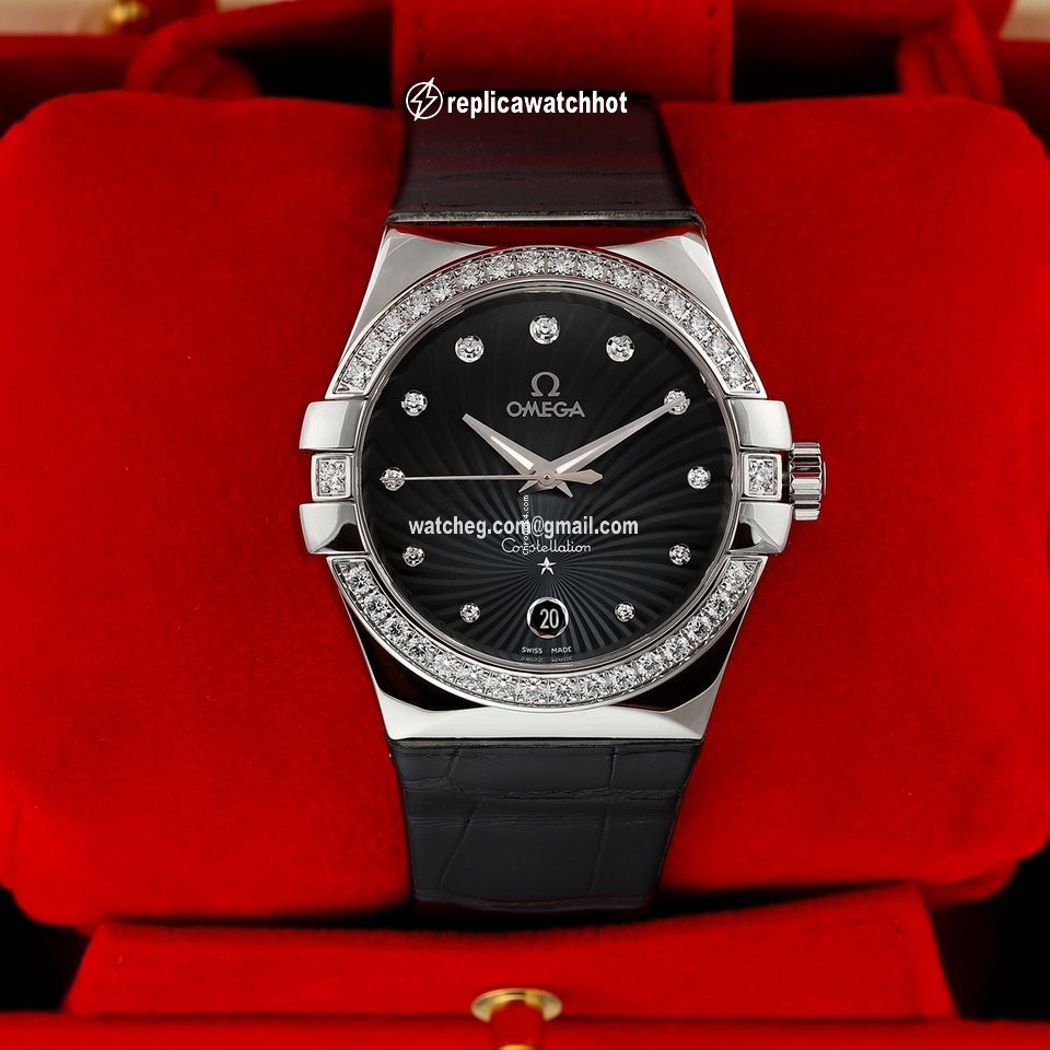 Omega Constellation Quartz Womens watch Quartz Steel 123.18.35.60.56.001