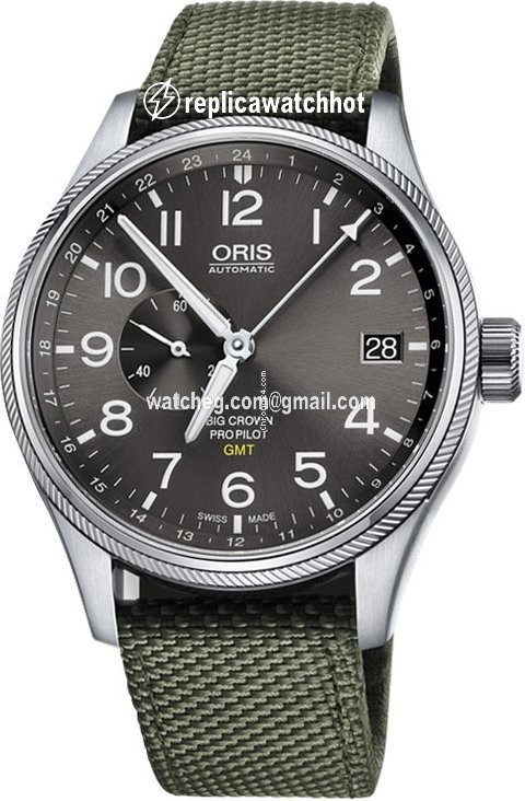 Oris Big Crown ProPilot GMT Mens watch Unisex Automatic Steel 01 748 7710 4063-07 5 22 14FC