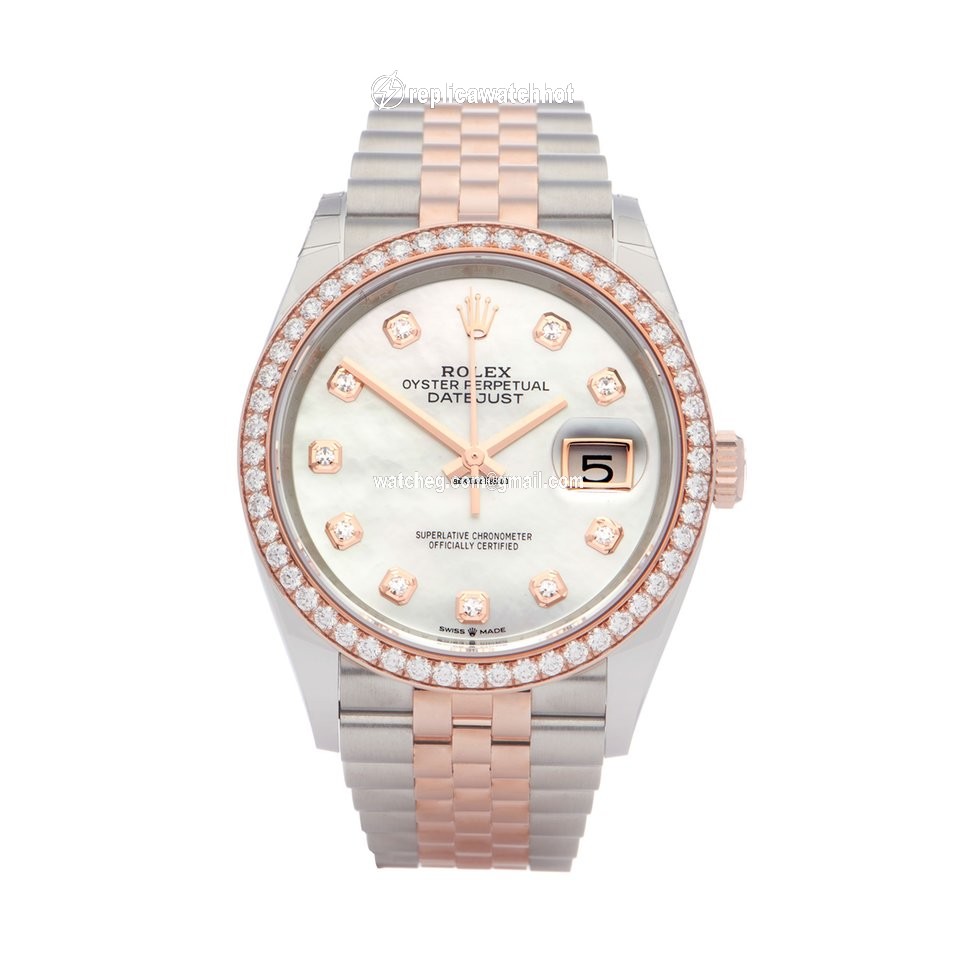 Rolex Datejust 36 Mens watch Unisex Gold Steel Automatic 126281RBR