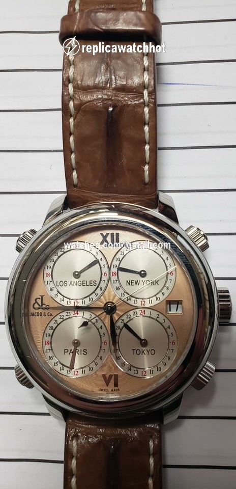 Jacob & Co. Five Time Zone Mens watch Unisex Automatic Steel H24SSG