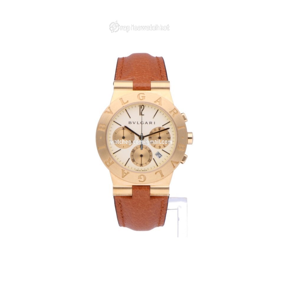 Bulgari Diagono Mens watch Unisex Quartz Yellow gold CH35G