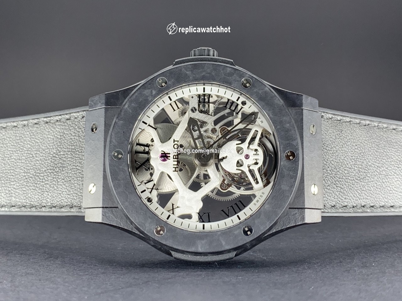 Hublot Classic Fusion 45, 42, 38, 33 mm Manual winding Ceramic 505.UC.0170.VR.SKULL