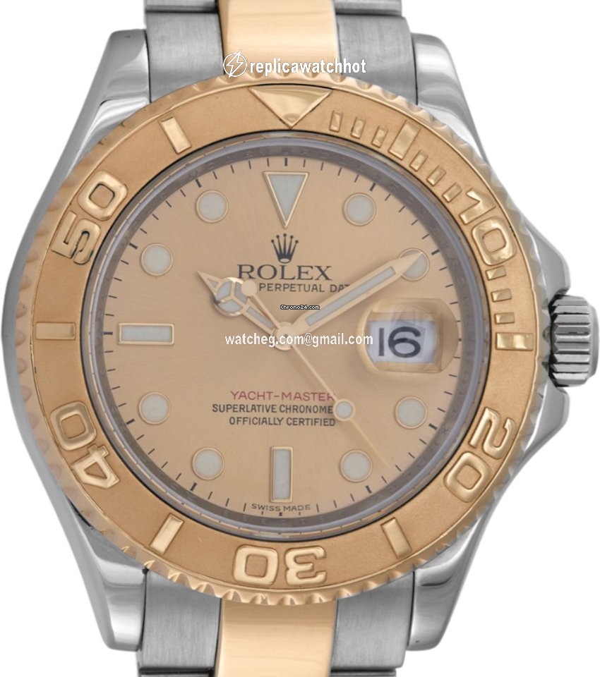 Rolex Yacht-Master 40 Mens watch Unisex Gold Steel Automatic 16623