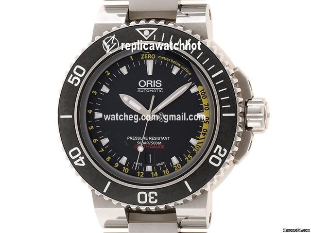 Oris Aquis Depth Gauge Mens watch Unisex Automatic Steel 01 733 7675 4154