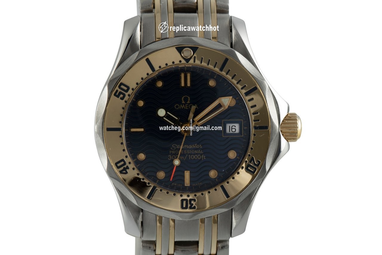 Omega Seamaster Womens watch Quartz Gold Steel 596.1503