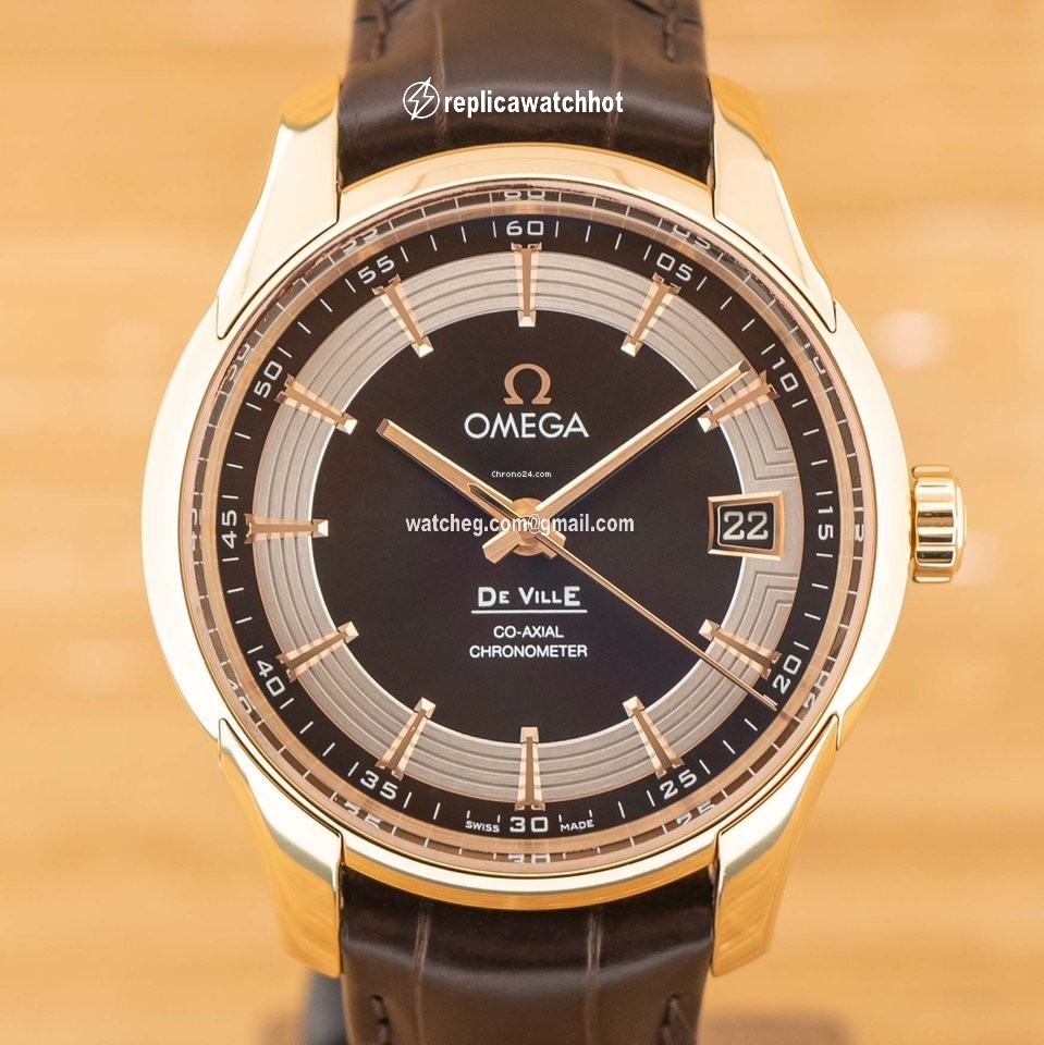Omega De Ville Hour Vision Mens watch Unisex Automatic Rose gold 431.63.41.21.13.001