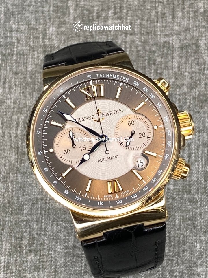 Ulysse Nardin Marine Chronograph Mens watch Unisex Automatic Rose gold 356-66 319