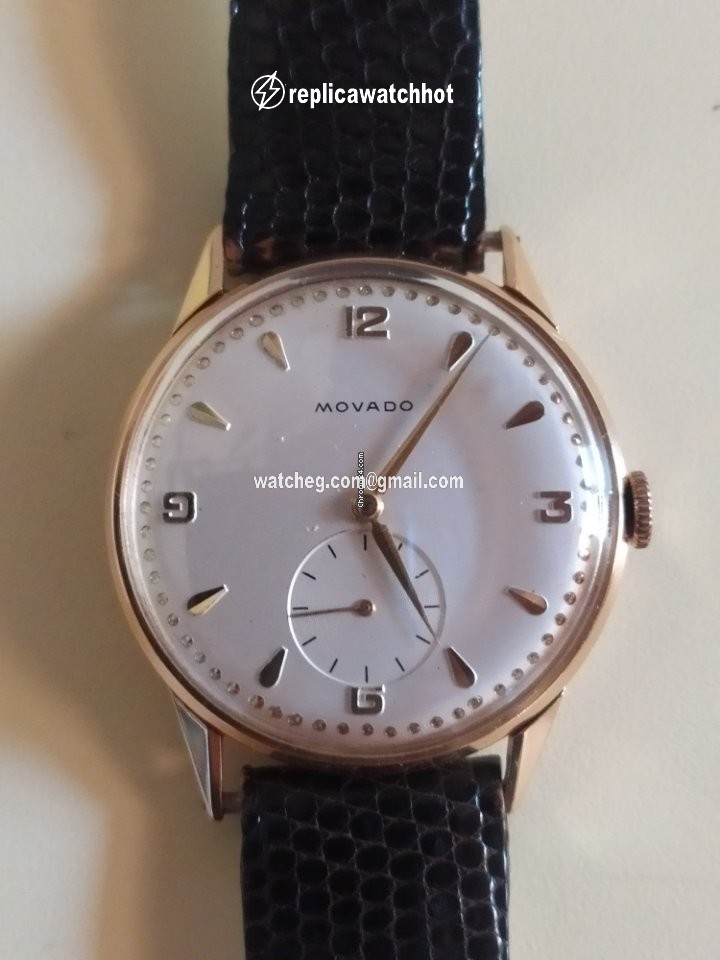 Movado Mens watch Unisex Manual winding Yellow gold 0080976