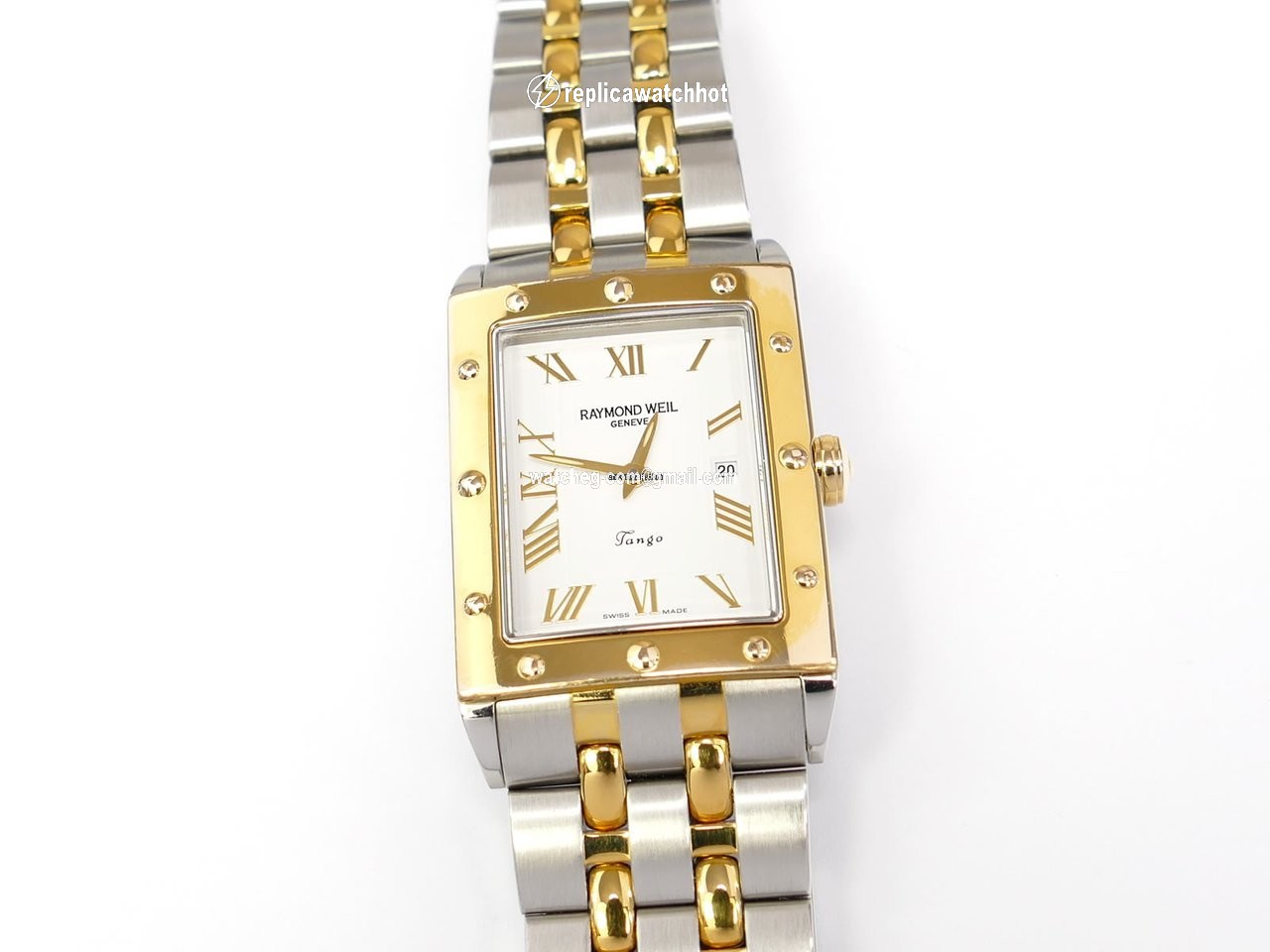 Raymond Weil Tango Mens watch Unisex Quartz Gold Steel 5381-STP-00308