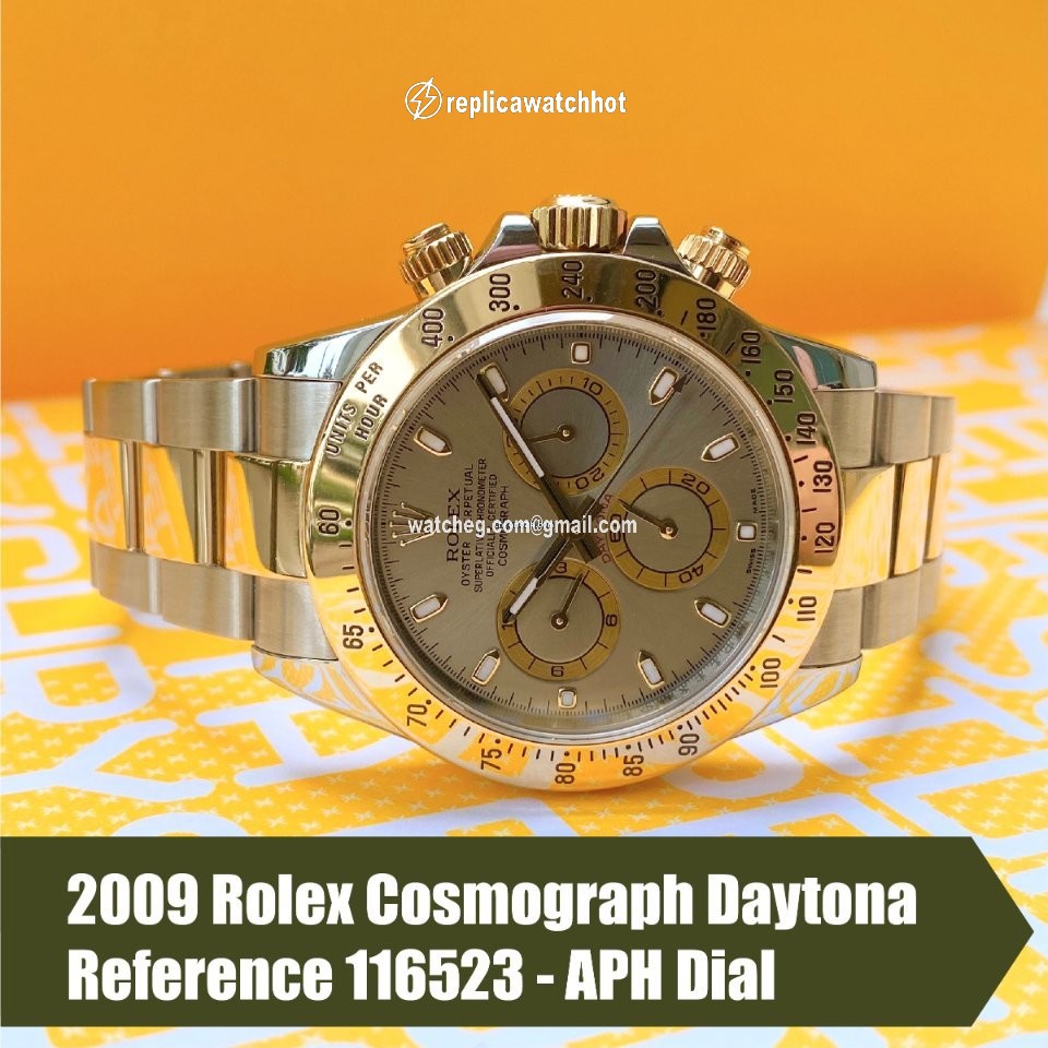 Rolex Daytona Mens watch Unisex Gold Steel Automatic 116523