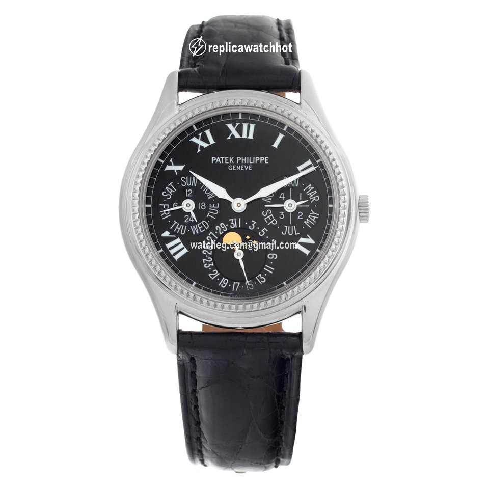 Patek Philippe Perpetual Calendar Mens watch Unisex Automatic White gold 5038