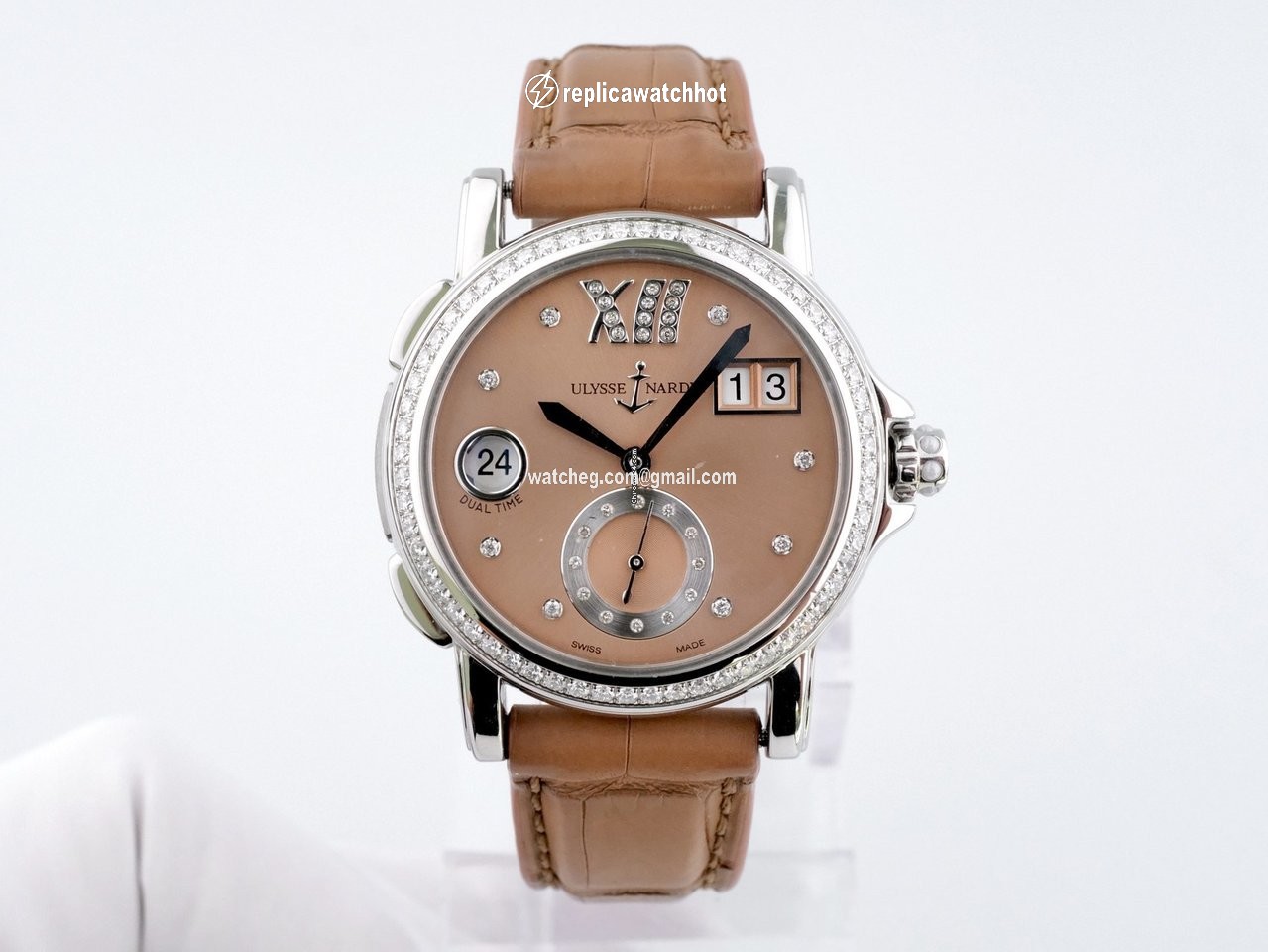 Ulysse Nardin Dual Time Womens watch Automatic Steel 243-22B 30-09