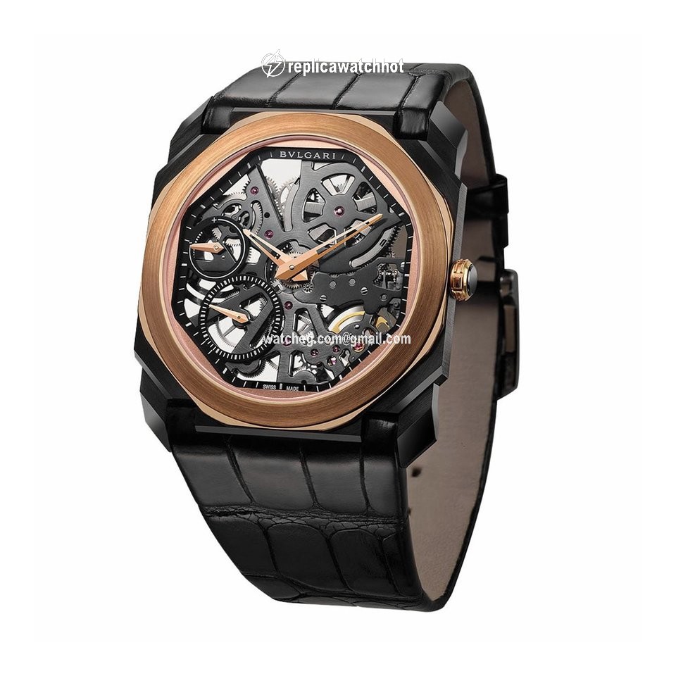 Bulgari Octo Mens watch Unisex Rose gold 102469 BGO40BSPGLXT SK
