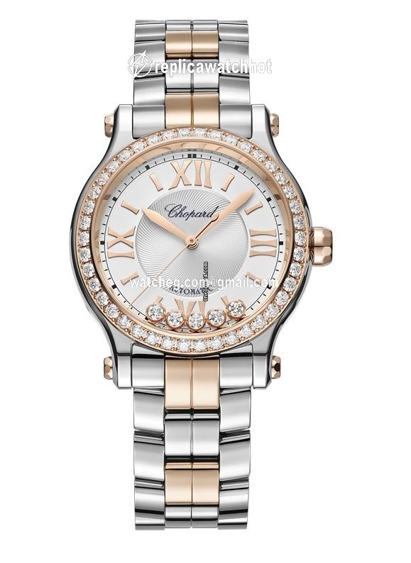 Chopard Happy Sport Womens watch Automatic Gold Steel 278608-6004