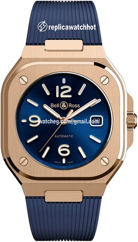 Bell & Ross BR 05 Mens watch Unisex Automatic Rose gold BR05A-BLU-PG SRB