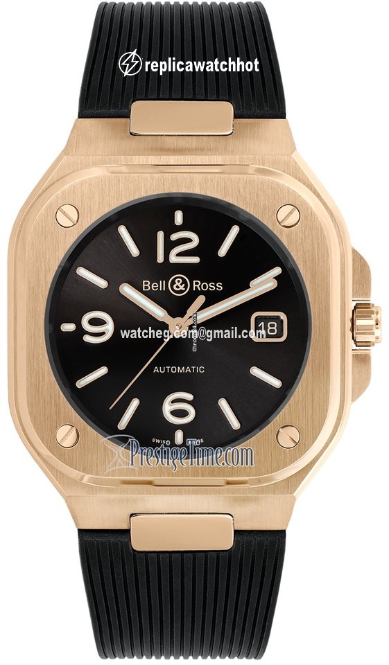 Bell & Ross BR 05 Mens watch Unisex Automatic Rose gold BR05A-BL-PG SRB