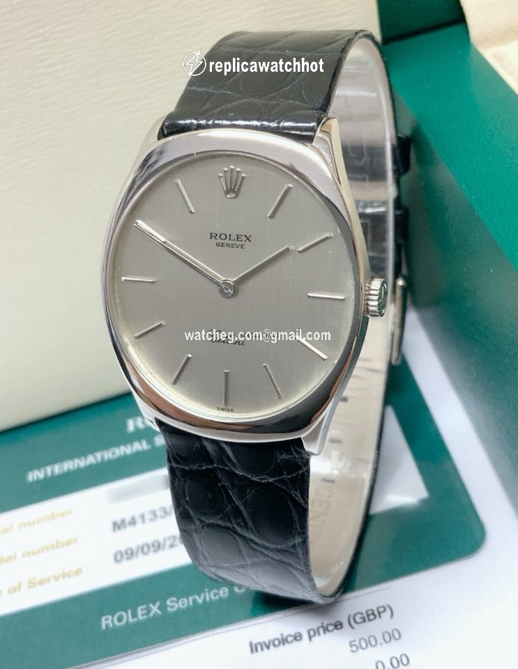 Rolex Cellini Mens watch Unisex White gold Manual winding 4133