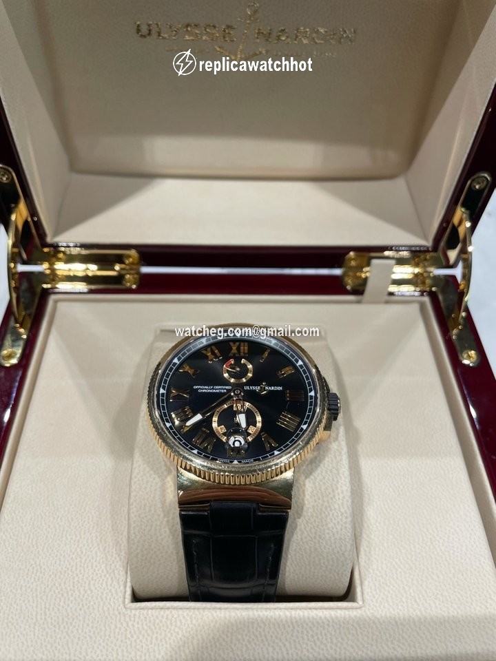Ulysse Nardin Marine Chronometer Manufacture Mens watch Unisex Automatic Rose gold 1186-122