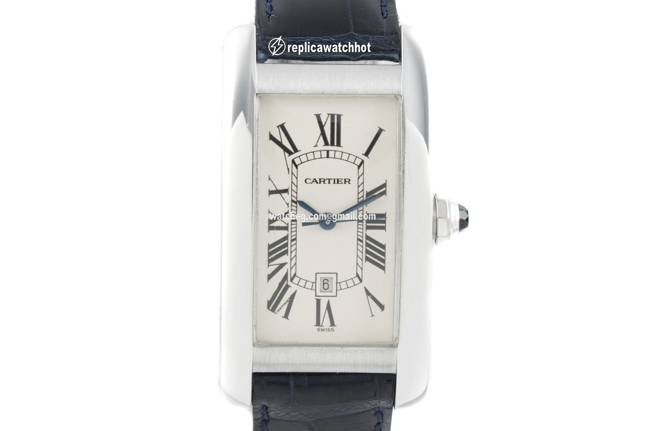 Cartier Tank Americaine Mens watch Unisex Automatic White gold 1726