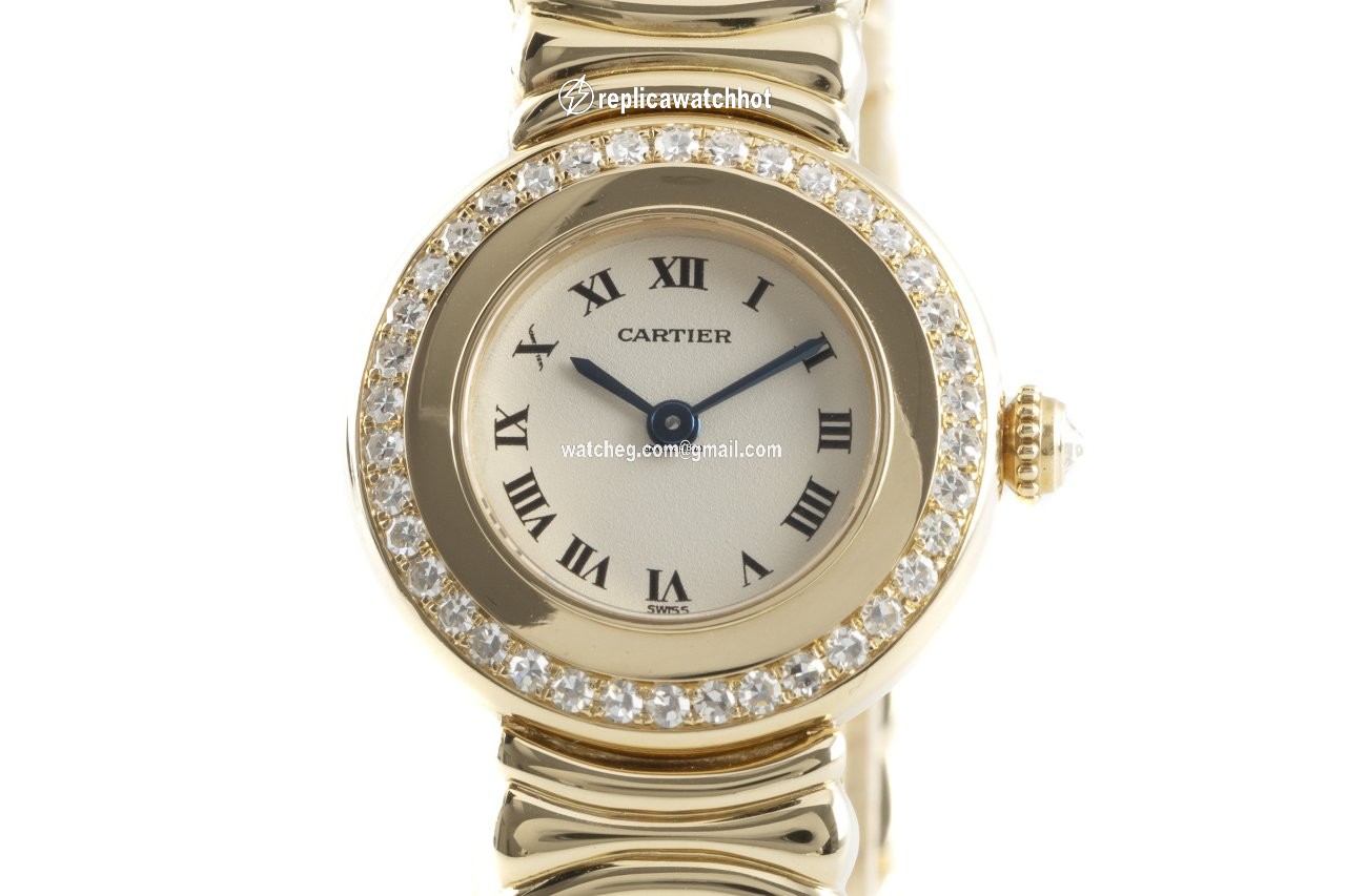 Cartier Baignoire Womens watch Quartz Yellow gold 8057