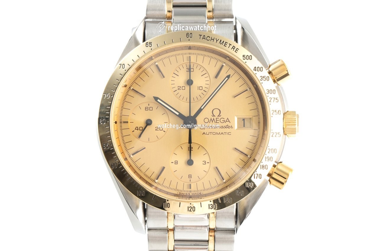 Omega Speedmaster Date Mens watch Unisex Automatic Gold Steel 3311.10.00