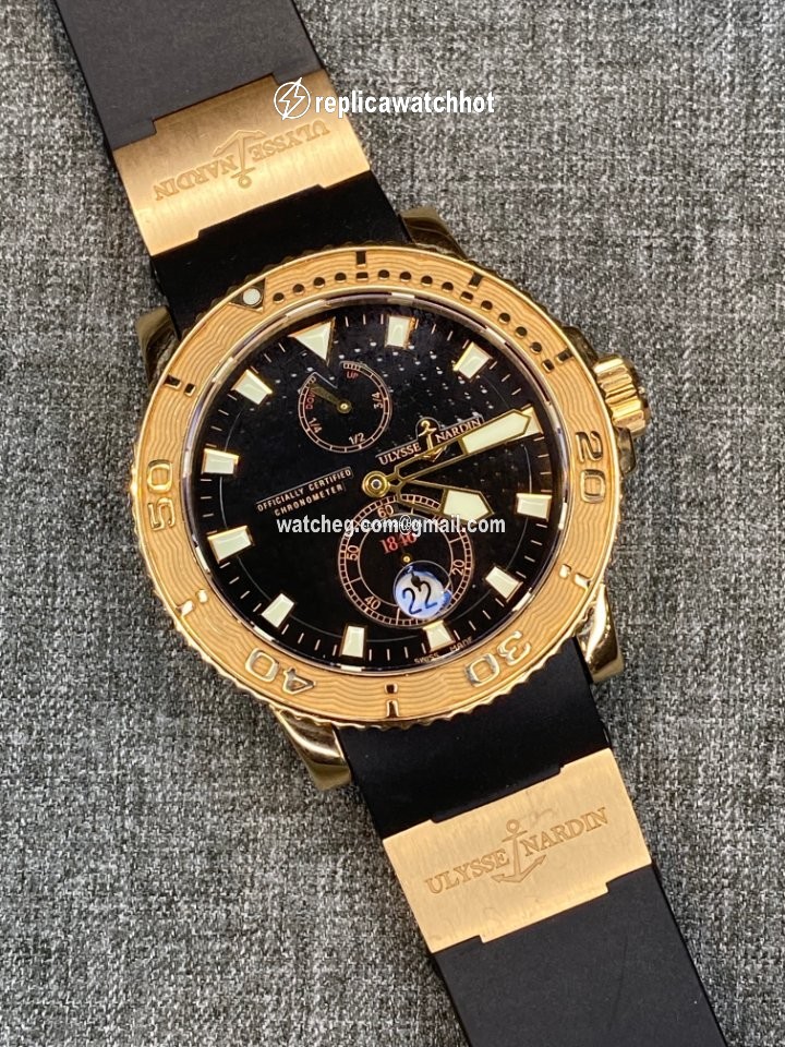Ulysse Nardin Maxi Marine Diver Mens watch Unisex Automatic Rose gold 266-33-3A 92