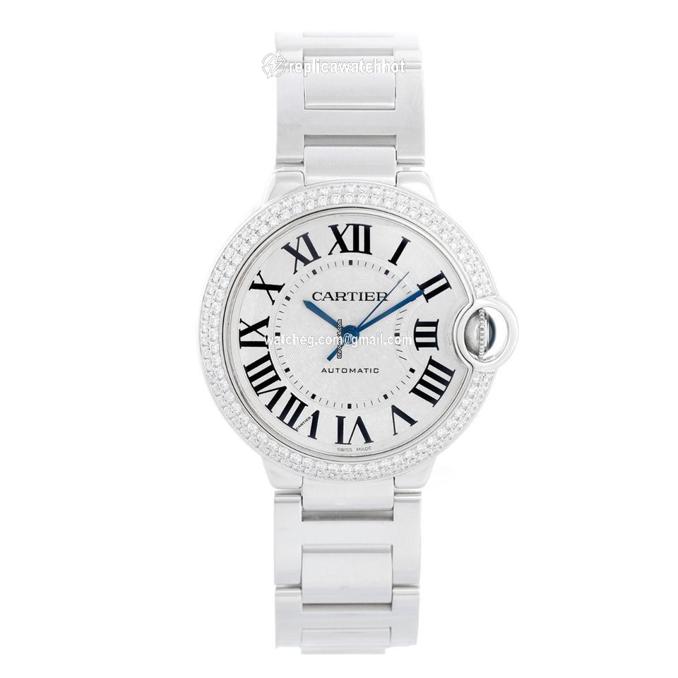 Cartier Ballon Bleu 36mm Mens watch Unisex Automatic White gold WE9006Z3 3004