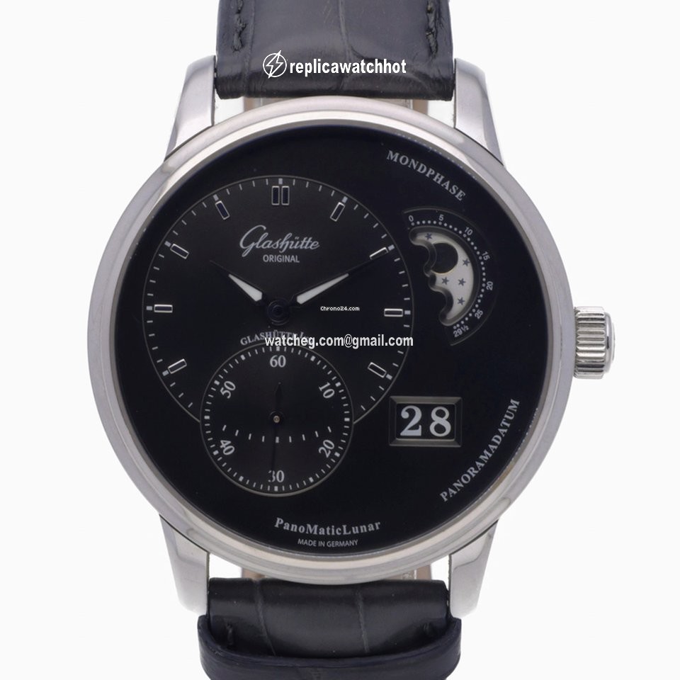 Glashtte Original PanoMaticLunar Mens watch Unisex Automatic Steel 1-90-02-43-32-05